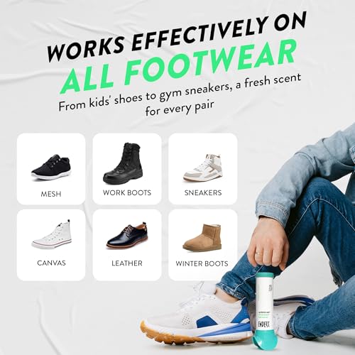 Endees UpFresh 360° Shoe Deodorizer Spray – 6 x 3.38 Fl Ozl I Foot Odor Eliminator Shoe Spray for Smelly Shoes, Feet, Sneakers, Boots, and Gym Bags, Stinky Smell Elimination Deodorant, Travel Size - size: 3.38 Ounce (Pack of 6)
