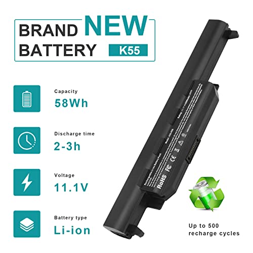 Fancy Buying A32-K55 Laptop Battery for ASUS A33-K55 A41-K55 A45 A55 A75 F45 F55 F75 K45 K55 K75 R400 R403 R500 R503 R700 R704 U57 X45 - size: 9.13*1.75*1.27inch