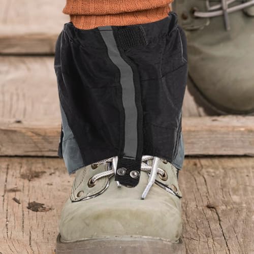 Mikikit Hiking Gaiters Sandproof Shoe Covers for Men and Women Breathable Leg Protectors for Hiking Hunting Snowshoeing and Garden Work 1 Pair