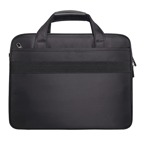 Large Briefcases For Men Canvas Tote Bag Laptop Case Computer Bag Business Work Bag Office - size: Medium Size (15.6” Laptop Briefcase)