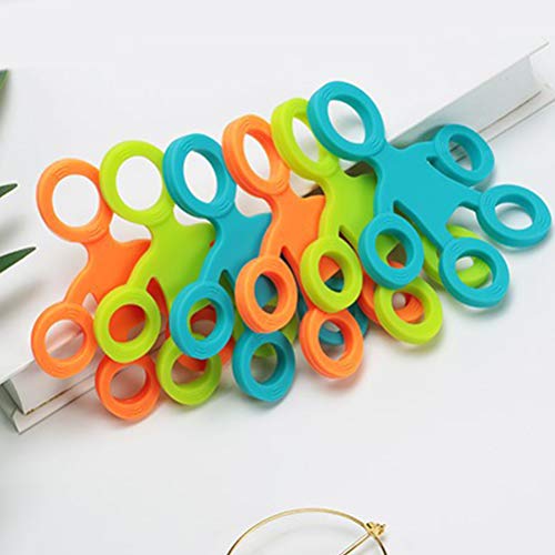 3 pcs Finger Hand Grip 3 Levels Silicone Ring Strengthener Exerciser Trainer Band Fitness Expander Stretcher