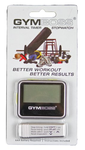Gymboss Interval Timer and Stopwatch - Silver/Yellow Metallic Gloss