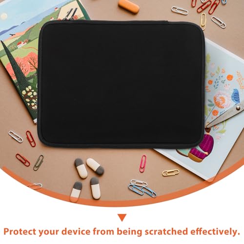 Lurrose Neoprene 13-inch Laptop Sleeve Bag for Notebook and Tablet, Anti-Shock Inner Bag with Anti-Scratch Protection, Portable Office Storage Case in Black