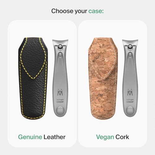 GERMANIKURE Professional Small Nail Clipper (6 cm) - FINOX Surgical Stainless Steel Manicure and Pedicure Tools in Leather Case- Ethically Made in Solingen Germany - 4711 - Travel Size Nail Care - size: Small (6 cm)