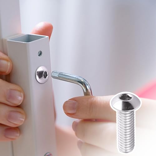 1/4-20 x 1 Button Head Socket Cap Bolts Screws, 304 Stainless Steel 18-8, Allen Hex Drive, Bright Finish, Fully Machine Thread, Pack of 25 - size: 1/4-20 x 1
