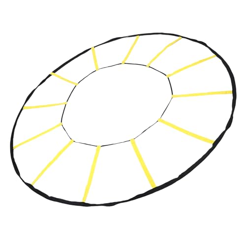 Speed and Agility Circular Ladder for Soccer Basketball Training, 12 Rungs Nylon Trainer for Enhancing Athletes Performance, for Indoor Outdoor Use
