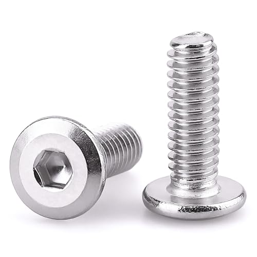 1/4-20 x 1 Hex Socket Head Cap Screws, 304 Stainless Steel 18-8, Chamfered Countersunk Machine Screws for Furniture, Binding, Machinery, Automotive, DIY Projects, 25 PCS - size: 1/4-20 x 1"