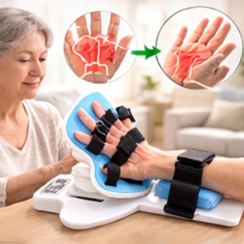 Electric Wrist Joint Rehabilitation Device, Home Use for Left/Right Hand | Wrist Flexion and Extension Exercisers, 9 Adjustable Modes 0-90° Range of Motion, Adjustable Strap