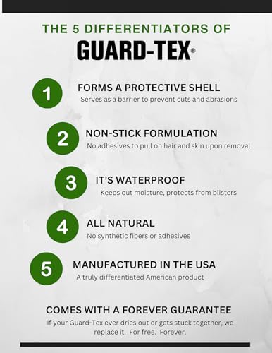 Guard-Tex® Green Finger Tape 1 in Self-Adhering Cotton Gauze for Trades — No Adhesive No Residue Skin Protection and Tool Grip — 12 Rolls x 90 ft — Made in USA Since 1935 - color: Green, size: 1 Inch