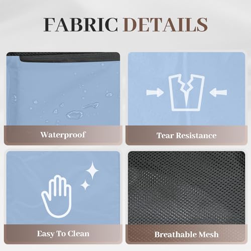 Beach Backpack with Wet Pocket Drawstring Mesh Beach Bag Waterproof Swimming Pool Backpack for Men and Women - color: Blue