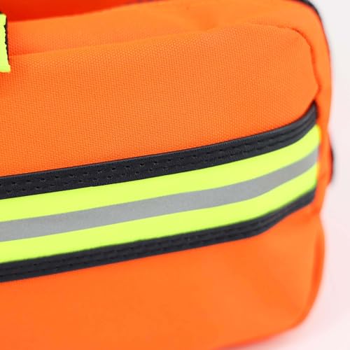 Lightning X Customizable Large EMT Medic First Responder EMS Trauma Jump Bag w/Embroidered Name - Orange - color: Orange