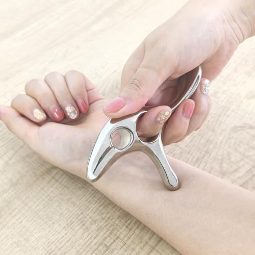 Gua Sha Trigger Point Massage Tool -Thumb Protector,Deep Tissue Massage,Muscle Scraper Tool (T) - size: L