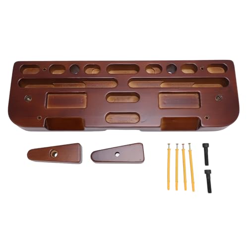 Woode Hangboard Training Board Ergonomic Portable Pull Up Rock Climbing Training Fingerboard for Home Targeted Muscle Training Realistic Climbing Simulation Safe
