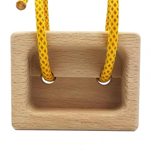 Hangboard Rock Climbing 1 Pair Portable Wooden Trainer | Fingerboard Climbing for Climbers Tree Hand Playground Enhances Grip Strength Indoor Outdoor Doorway
