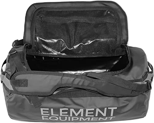 Element Equipment Trailhead Duffel Bag Shoulder Straps Waterproof Black/Grey Small - color: Black/Grey, size: Small 30 Liters