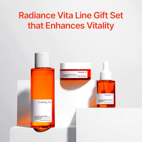 Pyunkang Yul PKY Radiance Skincare Gift Set for Flawless and Radiant Skin with Deep Hydration, Vitamin C and Pearl Extract, Korean skincare(3-item set) - color: Radiance line(Gift-Wrapped)
