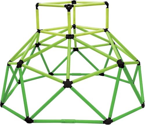 Eezy Peezy Climber with Top - Active Indoor Outdoor Play Set Climbing Dome Equipment Toys - Fun for Kids Ages 3 to 6 Years Old, Green - color: Green