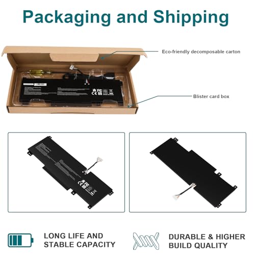 ASUNCELL BTY-M492 Laptop Battery Replacement for MSI WF66 WF76 11UI 11UJ Katana GF66 11UD 12UG 12UX GF76 11UE 12UD Crosshair 15 17 A11UCK A11UDK A11UEK Sword 15 A11U A11UD A11UE Pulse GL66 GL76 7506 - size: BTY-M492 8.94 × 4.96 × 0.71 in