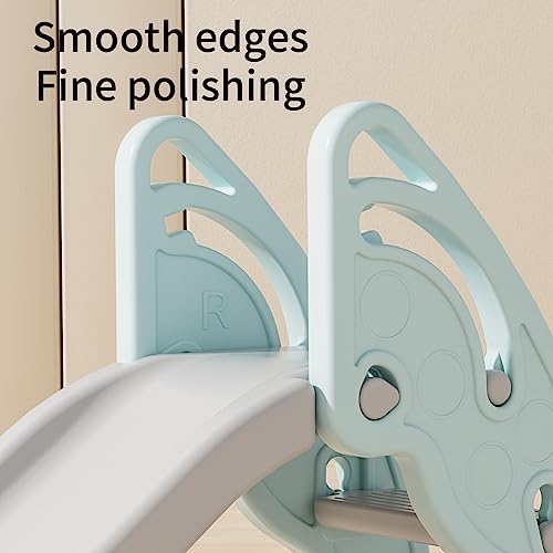 Toddler Slide Large Play Climber Slide PlaySet with Extra Long Slipping Slope Indoor Slide Kids Slide Toddler Playground Toddler Slide Outdoor Toys for Toddlers (Blue) - color: Blue