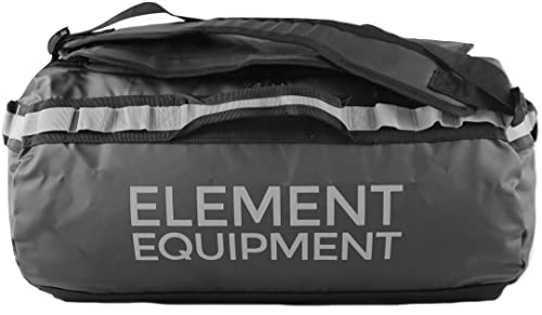 Element Equipment Trailhead Duffel Bag Shoulder Straps Waterproof Black/Grey Small - color: Black/Grey, size: Small 30 Liters
