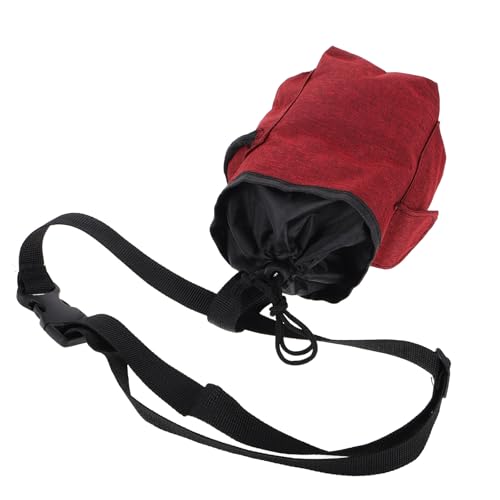 Rock Climbing Chalk Bag with Jumbo Storage Pockets, Oxford Cloth Non-Slip Chalk Bucket for Bouldering and Gym, Drawstring Closure Waist Pouch for Climbing Gear Accessories