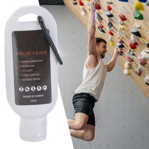 Chalk Liquid Grip Enhancer Sports – Powder Grip Enhancer Chalk Liquid for | Grip Enhancer Chalk Liquid for Rock Climbing Badminton Weightlifting | Gymnastics Fitness Tennis Golf Chalk Liquid Grip - color: 50ML