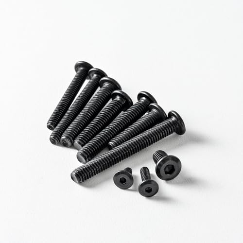 1/4-20 x 1 (25 Pack) Flat Head Hex Socket Cap Screws Bolts, Black Oxide 304 Stainless Steel 18-8, Hex Drive, Bright Finish, Fully Machine Thread - size: 1/4-20 x 1"
