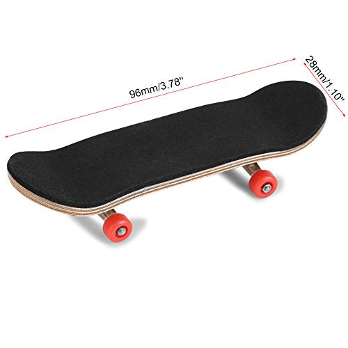 HERCHR Finger Boards, 1Pc Maple Wooden Alloy Fingerboard Finger Skateboards Creative Fingertips Daliy Playing Relaxing Movement Set with Box for Relax Play (Red) - color: Red