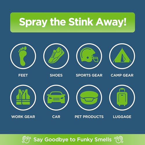 Rocket Pure Natural Foot and Shoe Deodorizer Spray, Deodorant and Odor Eliminator for Smelly Feet, Smell Remover, Formulated with Essential Oils, Made in the USA, Mint, 32 fl oz (Pack of 1)