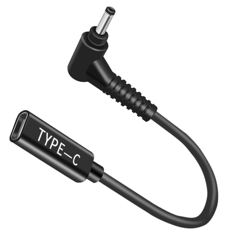 4.0x1.35mm Male Adaptor to USB C Female Cable, Male to DC Female 19V Adapter, DC 4.0x1.35mm Adapter to USB C Charger fits Asus Laptop Series - style: 4.0x1.35mm