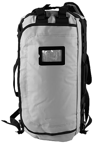 Element Equipment Trailhead Duffel Bag Shoulder Straps Waterproof Light Grey/Blue Large - color: Light Grey/Blue, size: Large 85 Liters