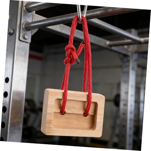 GARVALON Portable Wooden Rock Climbing Hangboard Fingerboard Training Board for Finger Strength and Endurance Building, 2pcs Set, Portable Finger Strength Trainer for Indoor and Outdoor