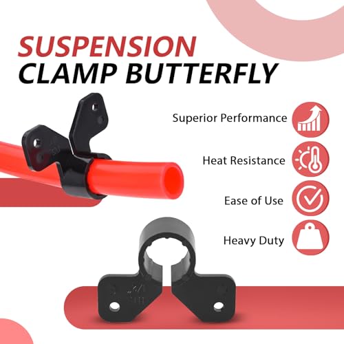 100-Pack EFIELD 1-inch Suspension Pipe Clamps For Pex, Copper, CPVC Pipe, (PPSU1807174-100PCS) - size: 1''-P100, style: Suspension