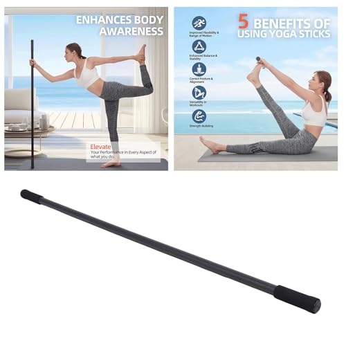 Yoga Stick Sturdy Steel Stretching Stick Enhance Flexibility Balance Mobility For Fitness Yoga Enthusiasts