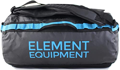 Element Equipment Trailhead Duffel Bag Shoulder Straps Waterproof Black/Blue Large - color: Black/Bomber Blue, size: Large 85 Liters
