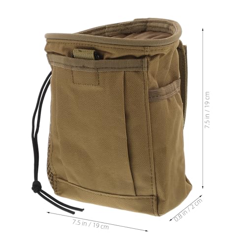 BESTonZON Lightweight Outdoor Waist Pack with Adjustable Belt, Mini Utility Pouch Made of Sturdy Oxford Cloth, Drawstring Chalk Bag for Climbing and Camping Activities