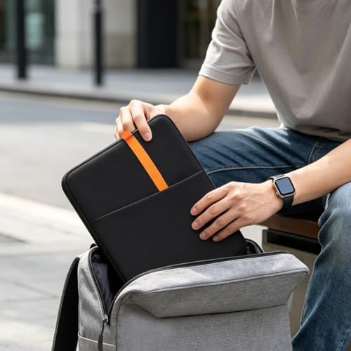 NIDOO Laptop Sleeve 10 inch Tablet Bag Carrying Case for 11 inch iPad 2025/11" iPad Air M4/ 11" iPad Pro M5 M4/ 11" Samsung Galaxy Tab S9 S8 / Lenovo Tab M11 Water Resistant Computer Pouch, Black - color: Black, size: 10-11 Inch