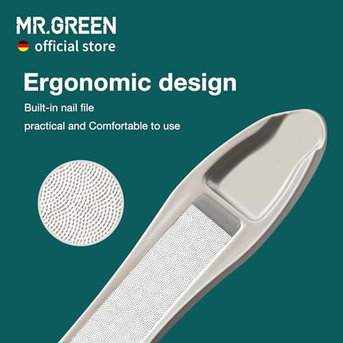 MR.GREEN Nail Clippers Stainless Steel Anti Splash Fingernail Cutter Manicure Tools Bionics Design Pedicure Scissor Nail Trimmer (Nail Clipper (Large)) - color: Nail Clipper (Large)