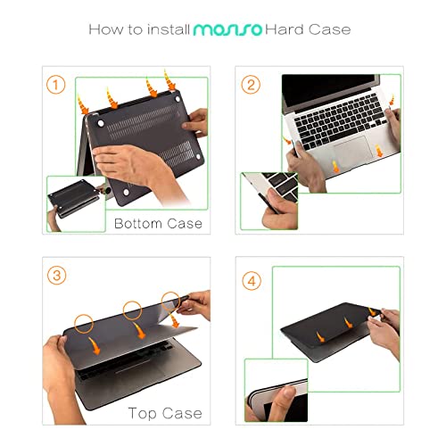 MOSISO Case Compatible with MacBook Air 13 inch A1369 A1466, Beige | Plastic Hard Shell & Keyboard Cover & Screen Protector Compatible with MacBook Air 13 (Older Version 2010 - end 2017) - color: Beige