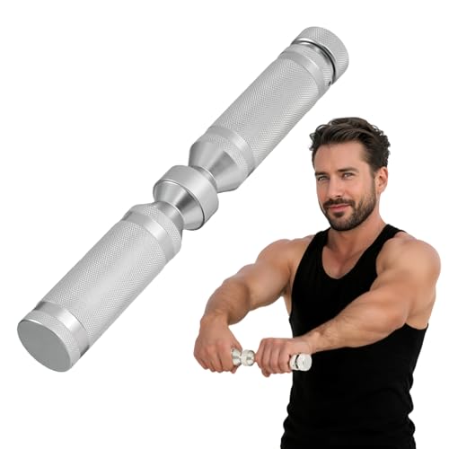 LIZAAL Forearm Strengthener, Adjustable All-Metal Grip Strength Trainer, Forearm Exerciser & Wrist Roller, Portable Forearm Strength Trainer for Hand, Wrist & Forearm Workout