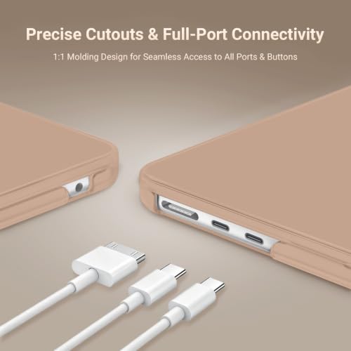 MOSISO Compatible with MacBook Air 13 inch Case M5 2026 M4 M3 M2 2025-2022 | A3449 A3240 A3113 A2681, Hard Shell&Keyboard Cover&Screen Film&Pouch for MacBook Air 13.6 inch Case, Bronze Brown - color: Bronze Brown