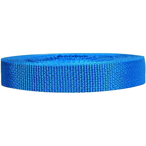 Strapworks Lightweight Polypropylene Webbing - Poly Strapping for Outdoor DIY Gear Repair, Pet Collars, Crafts – 3/4 Inch by 10, 25, or 50 Yards, Over 20 Colors - color: Pacific Blue, size: 3/4" x 10 yard