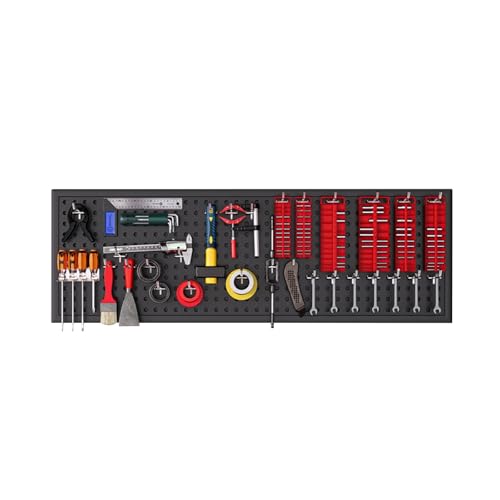Tool Wall Pegboard, Black Office Desk Metal Hanging Board, Pegboard And Accessories, Wall Storage Rack, Suitable For Home, Office, Dormitory, Gaming Desk(39.4x11.81in) - size: 39.4x11.81in