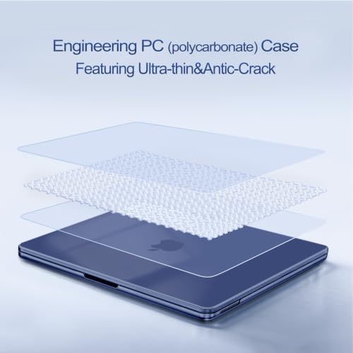 MOSISO Compatible with MacBook Neo Case 13 inch 2026 A3404 A18 Pro Chip | Scratch-Resistant Ultra-thin Protective Hard Shell Case Cover, Crystal Indigo - color: Crystal Indigo