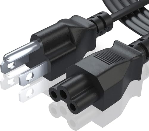 3 Prong AC Power Cord, 15ft. Compatible with Dell HP LG Lenovo Asus Samsung Sony Monitor TV, Scanner,- NEMA 5-15P to C5 Power Cable. (15-Feet) - size: 15-Feet
