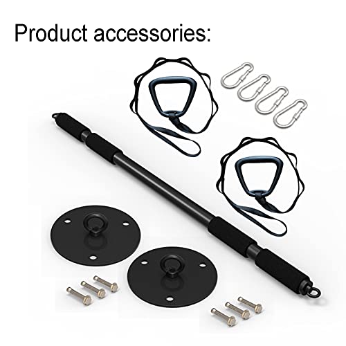 Home Indoor Pull-up Bar, Multifunctional Strength Training Aerobic Fitness Equipment, Height Adjustable, Ceiling Installation, Steady Load 300kg