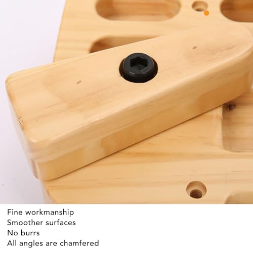 Training Hang Board for Climbing Enthusiasts Solid Wood, Multi - Grip Hole, Enhanced Strength Exercise for Home Gym and Outdoor Use