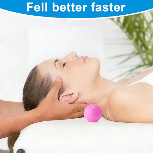 Aegero Peanut Massage Ball-Double Lacrosse Massage Ball, Mobility Ball for Myofascial Release,Yoga Therapy,Trigger Point Therapy,Muscle Knots and Acupoint Massage (Blue Firm Ball) - color: Blue