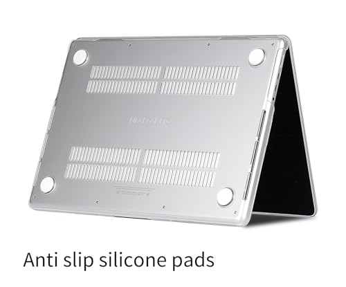 UESWILL Compatible with MacBook Pro 16 inch Case 2021-2026 Release M5 M4 M3 M2 M1 Pro Max chip Model: A3429 A3428 A3403 A3186 A2991 A2780 A2485, Glossy Crystal Hard Shell Cover, Transparent - color: Crystal Clear, size: MacBook Pro 16" (M1 M2 M3 M4 M5)