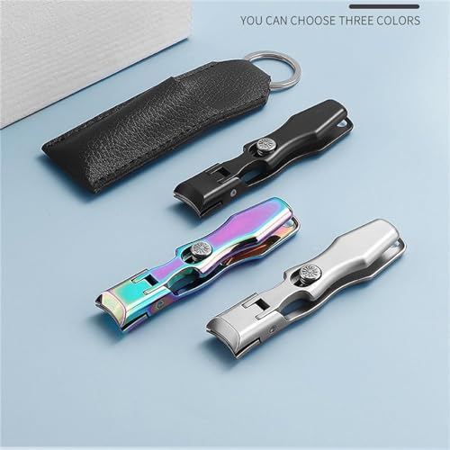 Nail Clippers, Stainless Steel Nail Clippers, Portable for Thick Nails - color: 2color
